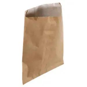 Square brown greaseproof lined paper bag Petits Tresors