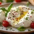 Auricchio Authentic Italian Stracciatella Cheese – 200g Creamy Filling - Petits Tresors