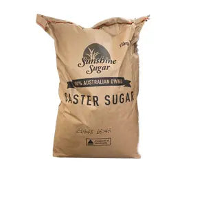 Sunshine Caster Sugar – Ultra-Fine Baking Sugar 15kg Bulk Bag Petits Tresors