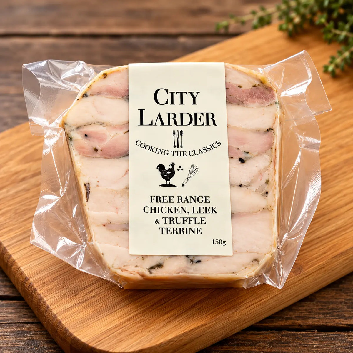 Terrine, Free Range Chicken, Leek & Truffle, 150g