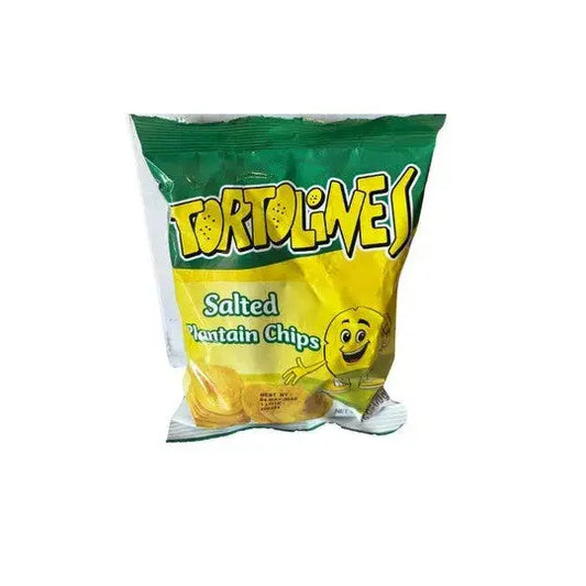 Tortolines Plantain Chips – Crispy Salted Green Plantains (70g) Petits Tresors