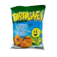 Tortolines Sweet Plantain Chips – Caramelised Ripe Plantain Snack (70g) Tortolines