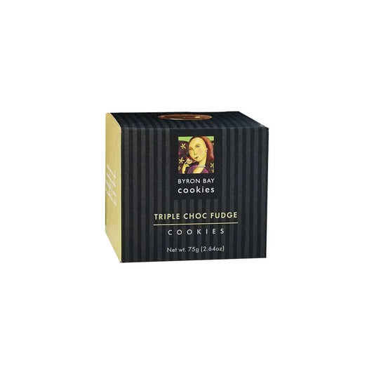 Byron Bay Gourmet Triple Chocolate Gift Box – 75 g Handmade Cookies Byron Bay Cookies