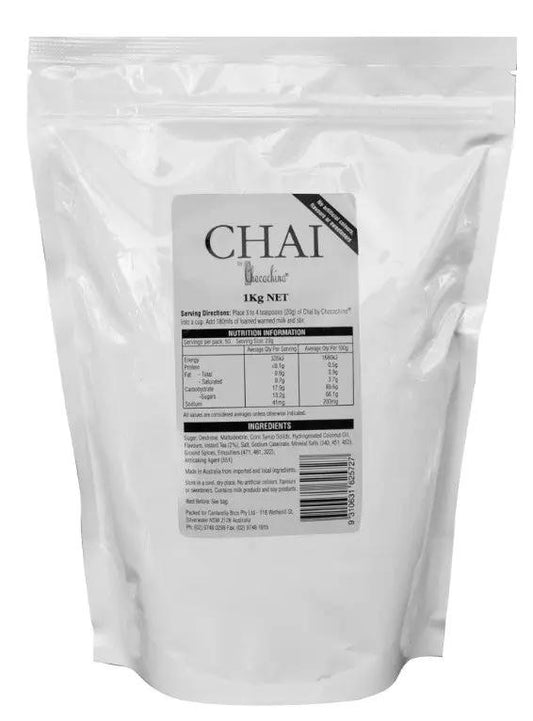 Vittoria Chai by Chocochino 1 kg – Café-Style Chai Latte Powder Vittoria