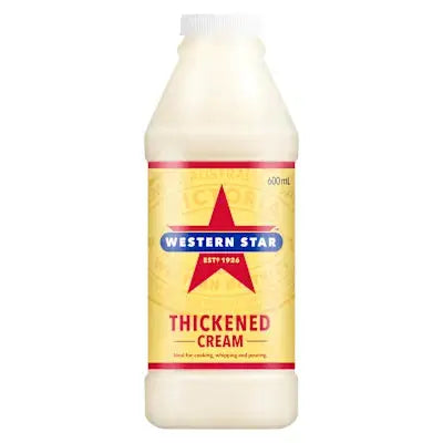 Western Star Thickened Cream 600 mL — Australian Cream for Whipping Cooking and Pouring Petits Tresors