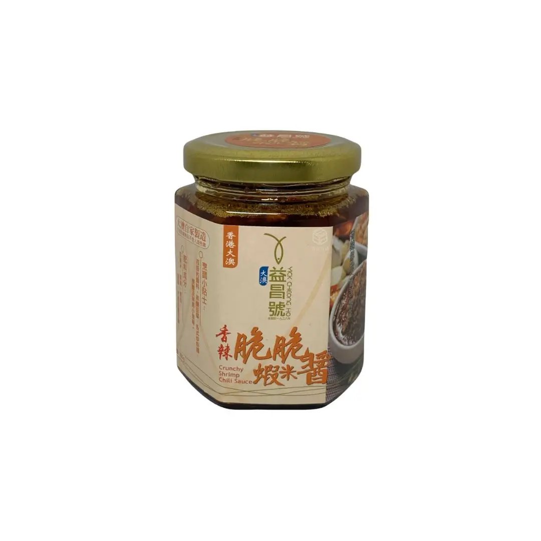 Yick Cheong Ho Crunchy Shrimp & Chilli Sauce 180 g - Petits Tresors