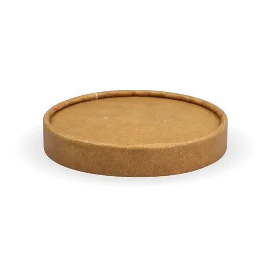 250ml / 8oz Kraft Paper BioBowl Lid - Petits Tresors