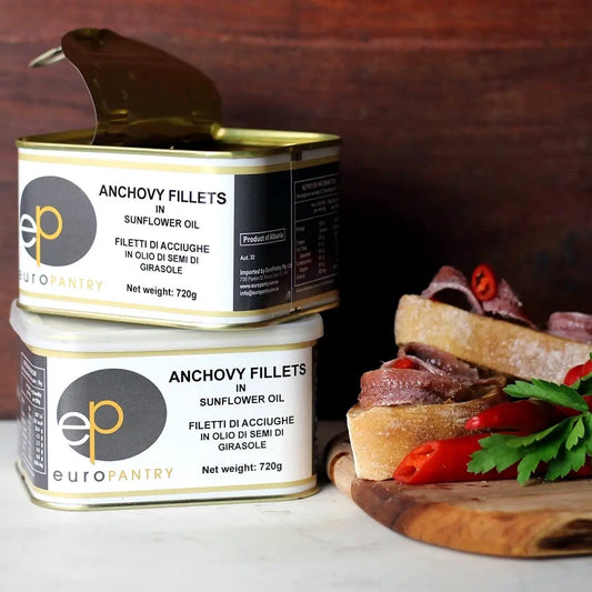 EuroPantry Brown Anchovies 720g Petits Tresors