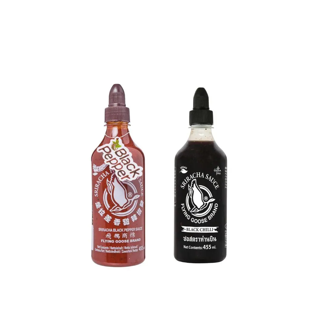 Flying Goose Sriracha Black Duo Pack – Buy One Get One Free 455 ml Flying Goose