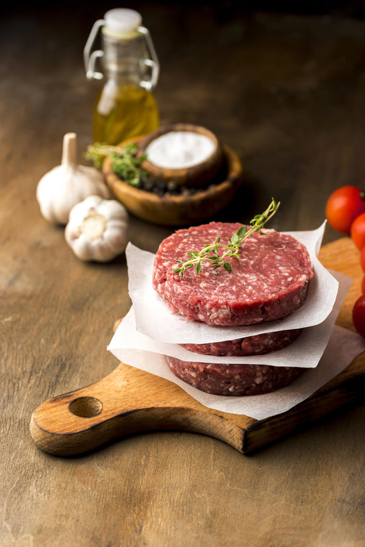 Plain Hamburger Patties – 140 g Beef, Juicy & Protein-Rich | 1KG Westside Meat