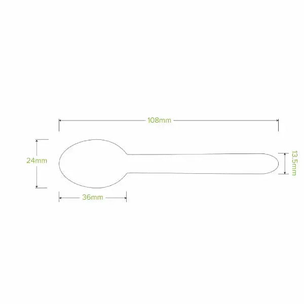 10cm Wooden Teaspoons – FSC™ Certified Birchwood | BioPak BioPak