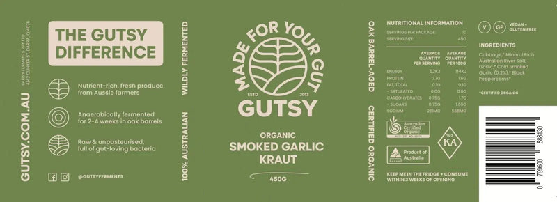 Organic Smoked Garlic Kraut