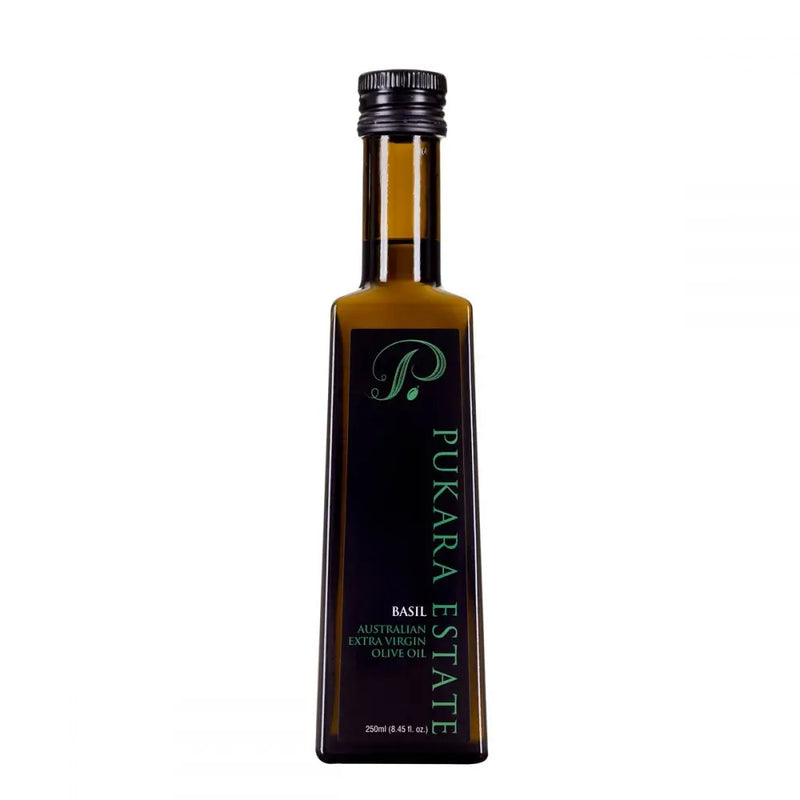 Pukara Estate Basil Flavoured Australian Extra Virgin Olive Oil 250ml - PetitsTresors