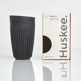HuskeeCup with Lid  Package 12oz Charcoal
