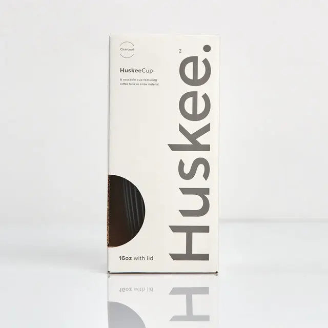 Huskee Cup | Reusable Cup with Lid 16oz/473ml Charcoal - petitstresors