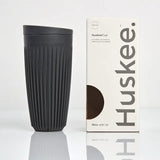 Huskee Cup | Reusable Cup with Lid 16oz/473ml Charcoal