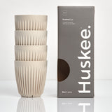 Багаторазовий стакан HuskeeCup 8 унцій (236 мл), натуральний (4 упаковки)